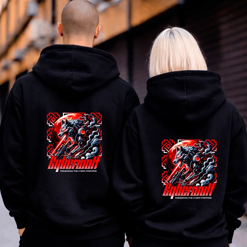 Cyberwolf Hoodie – Bild 2