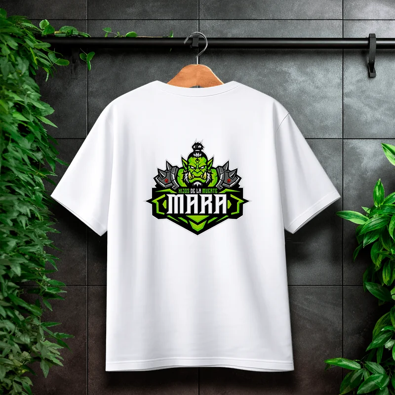 Mara T-Shirt Front/Backprint Weiß – Bild 3